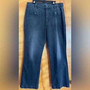 Ralph Lauren distressed gray straight leg Jean